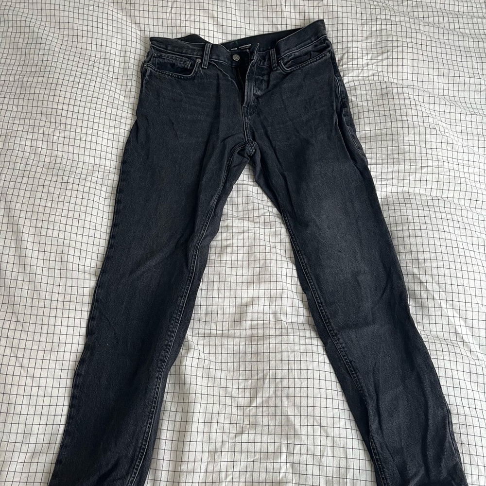 Old Navy Men's Black Straight Taper Jeans